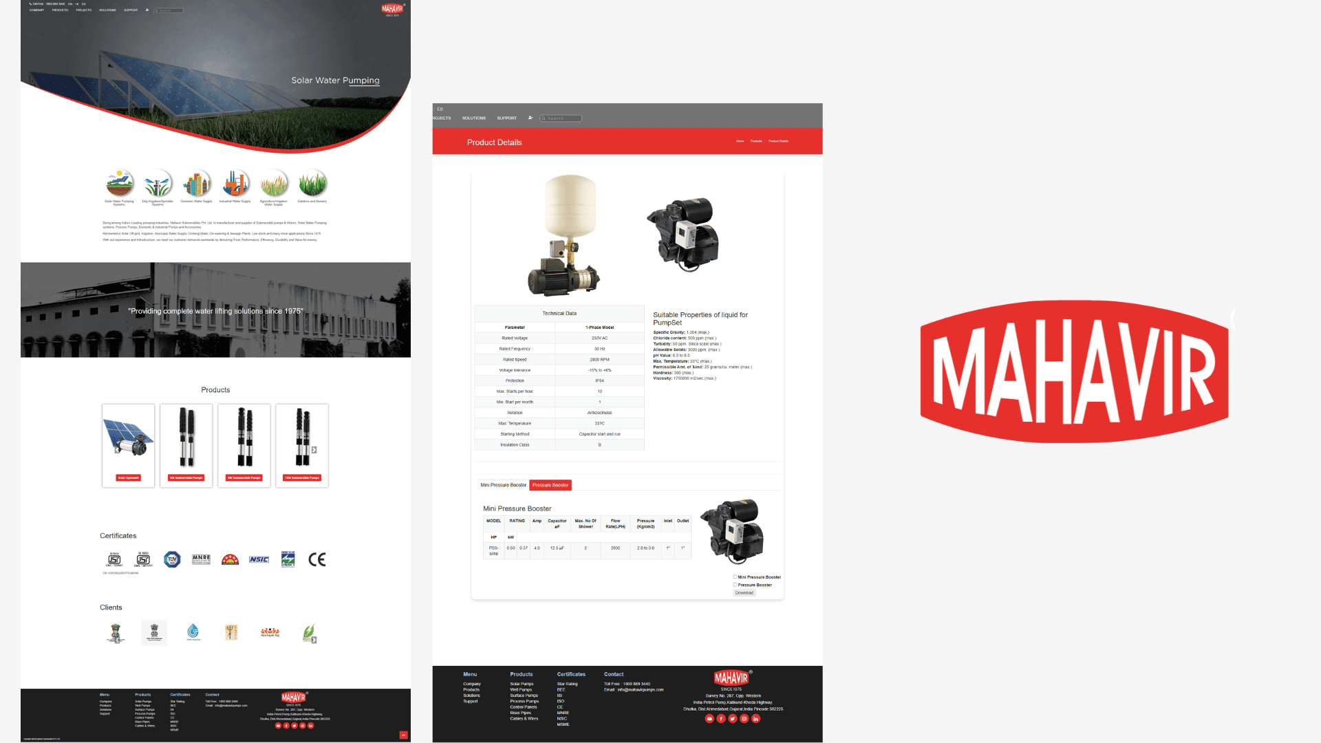 Mahavir Pumps – Powering Water Solutions with Digital Presence